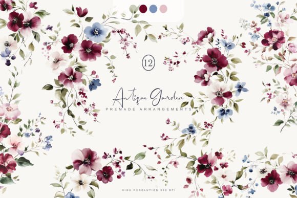 Antique Florals Garden Designs: Elevating Your Creative Projects with Timeless Elegance