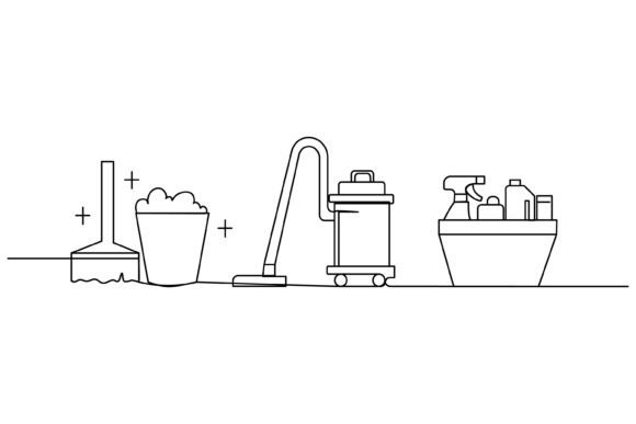 Continuous Line Design of Cleaning