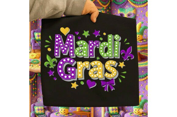 Elevating Print-on-Demand Designs with High-Resolution Colorful Mardi Gras Carnival PNG Assets