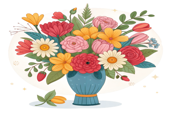 Elevating Visual Storytelling with a Colorful Bouquet of Flowers Design