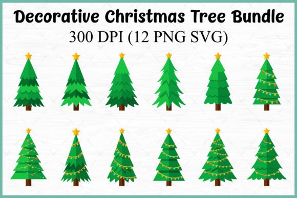 Enhancing Holiday Designs with a Premium Christmas Tree Vector SVG Clipart Bundle