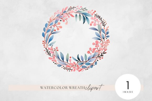 Pastel Floral Wreath Watercolor Clipart Guide