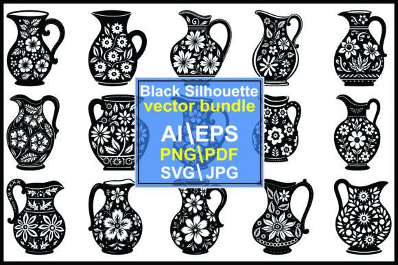 Pottery-Vase Silhouettes: Integrating Graphic Assets into Design Workflows