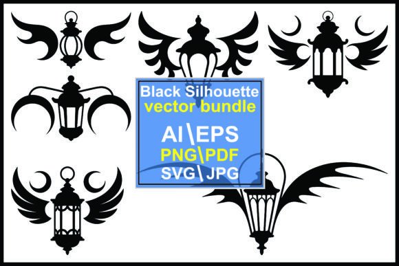 Silhouette Lanterns with Wings Bundle