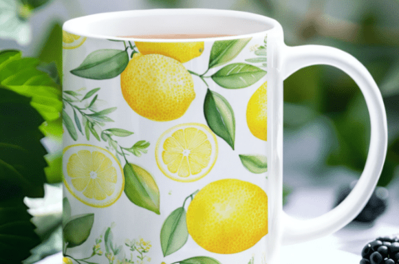 Strategic Application of the Watercolor Lemon Botanical Pattern Collection in Brand Design