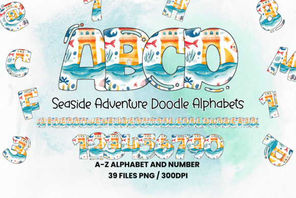 Summer Seaside Adventure Doodle Alphabet: A Creative Coastal Resource