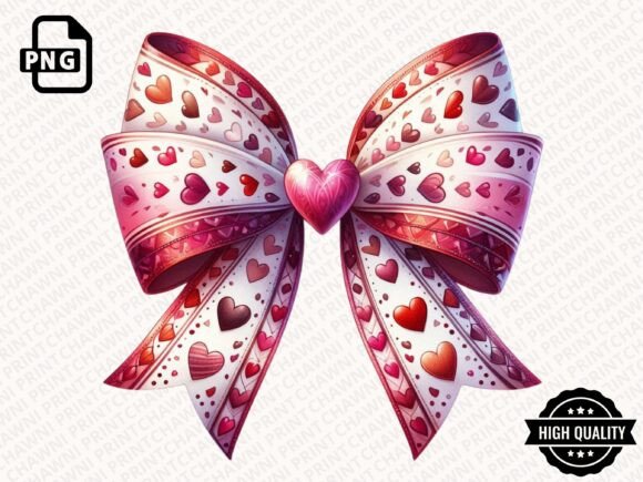 Unlock Romantic Creativity with Coquette Valentine Bow Clipart PNG for Your DIY Projects
